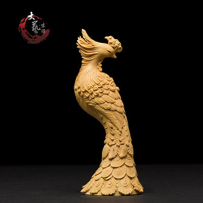 小葉黃楊木雕精品 創意實木動物孔雀的工藝魅力與鑒賞